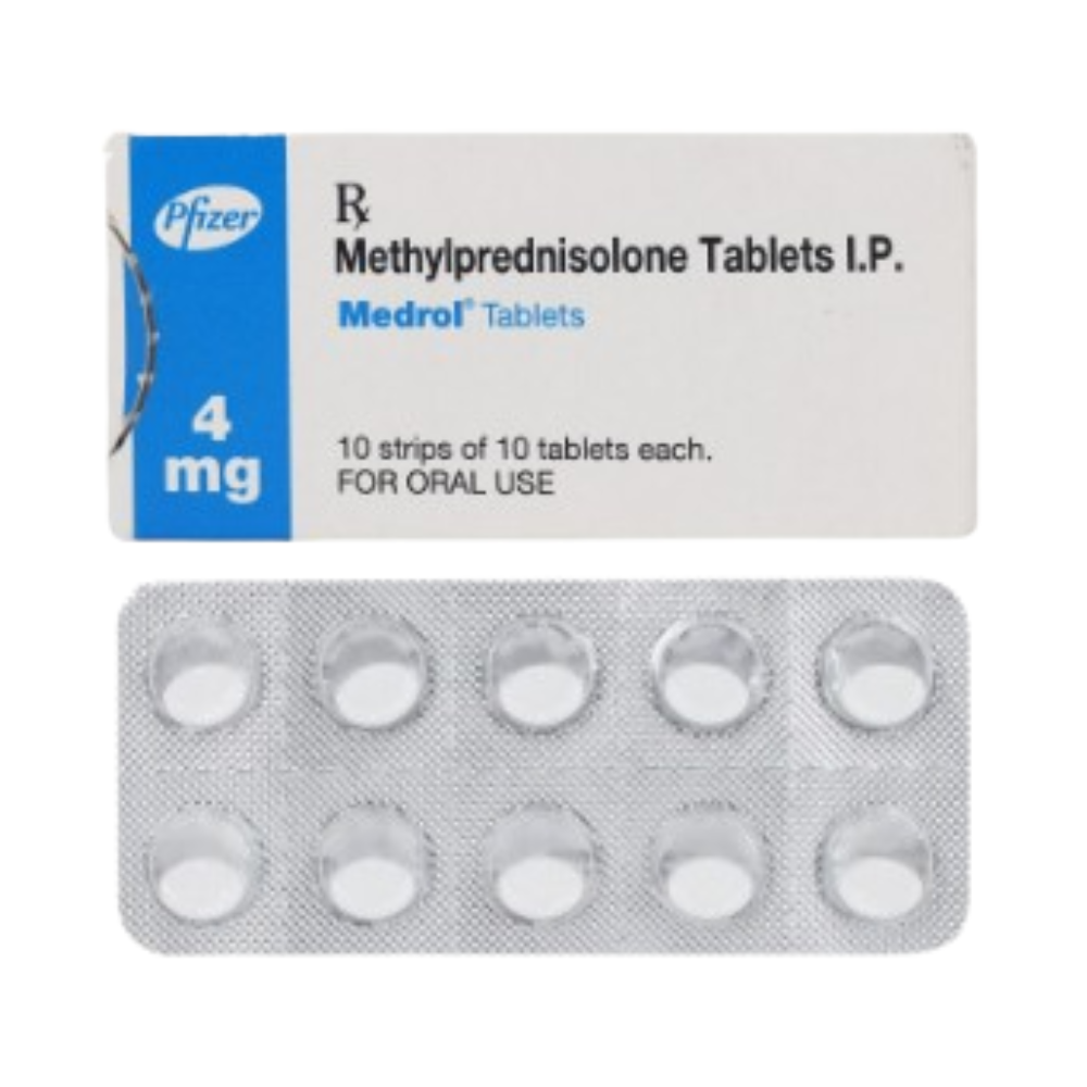 4 Mg Methylprednisolone Tablet - Drug Type: General Medicines