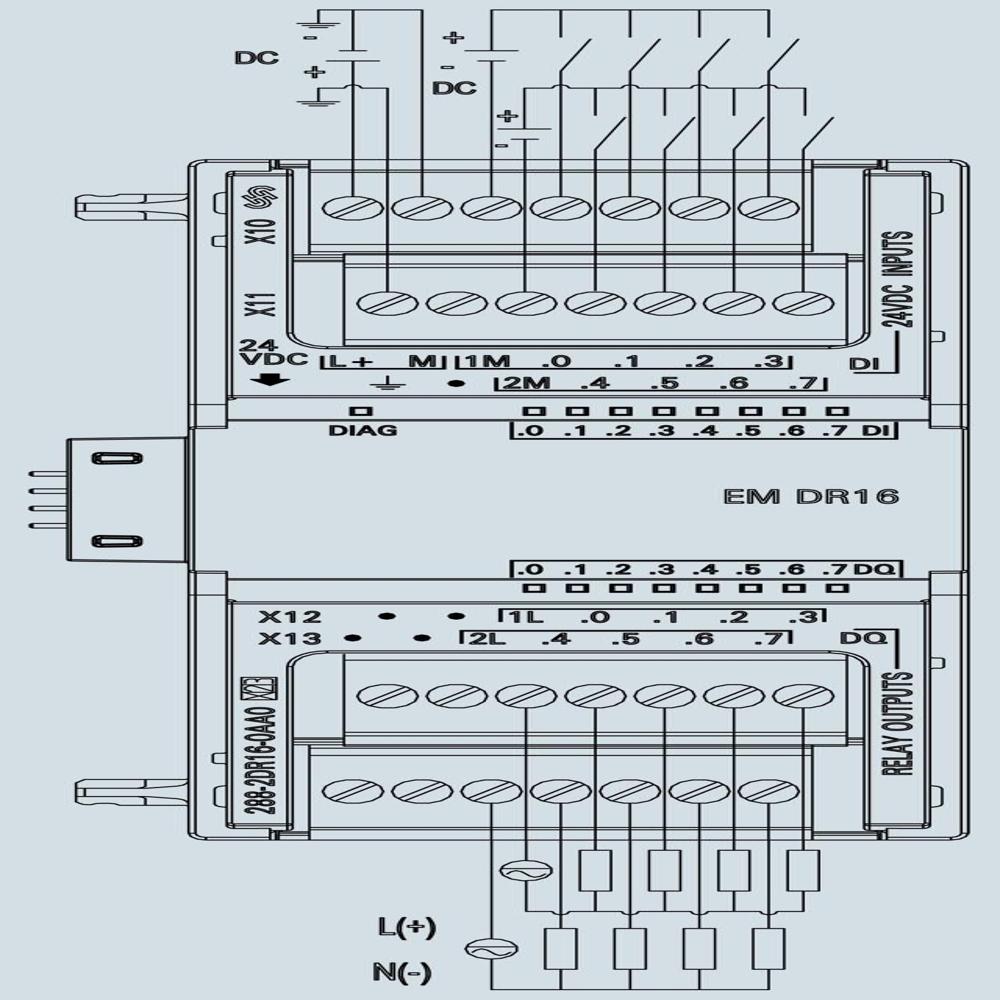 SIEMENS S7-200 SMART DIGITAL MODULES-6ES7288-2DR16-0AA0