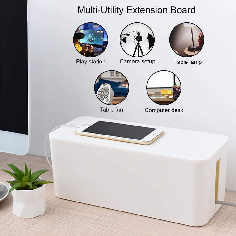Surge Protector Hiding Cover Organizer, Hide Loose Wire For Home Office Floor & Keep Child And Pet Safe Cable Manager Box 31 X 13 X 12.5 - Feature: Eco-friendly
