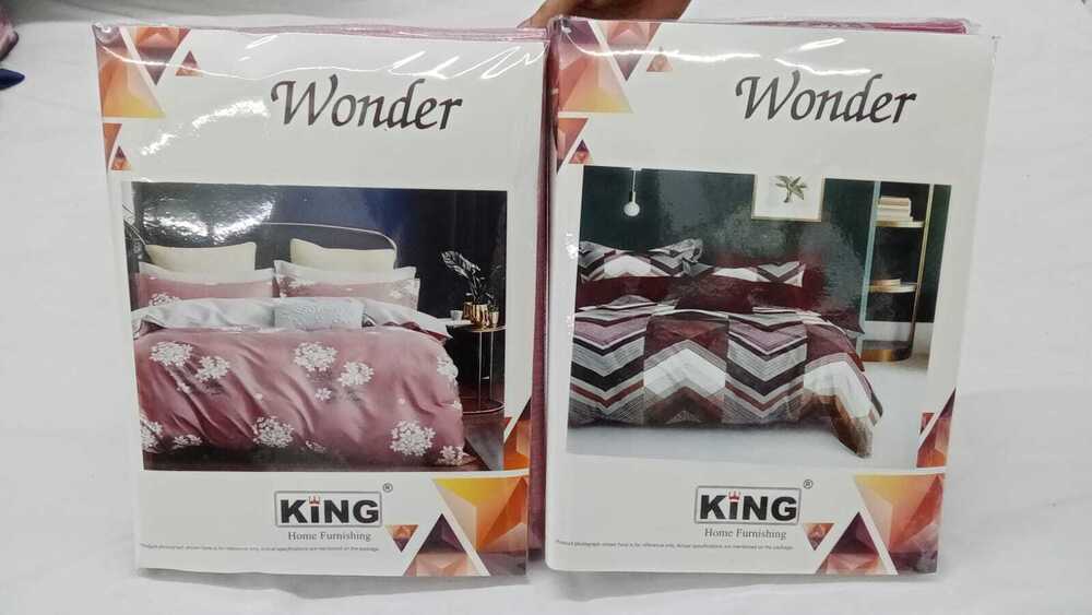 WONDER (1+2) DOUBLE BED - 100% Pure Cotton, Skin-Friendly Fabric | Soft, Comfortable, Dust-Mite Resistant Design