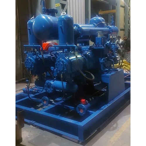 High Pressure Oil Free Reciprocating Air Compressor - Color: Blue Paint Coated