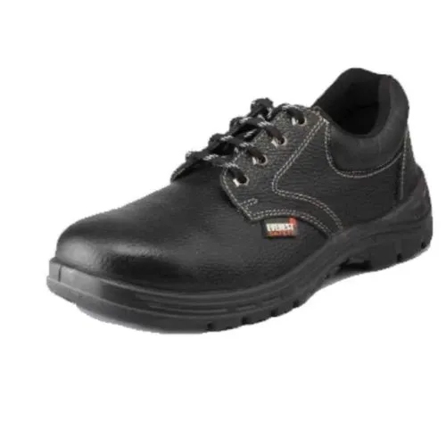 01_Zain Single Density Safety Shoes - Color: Black