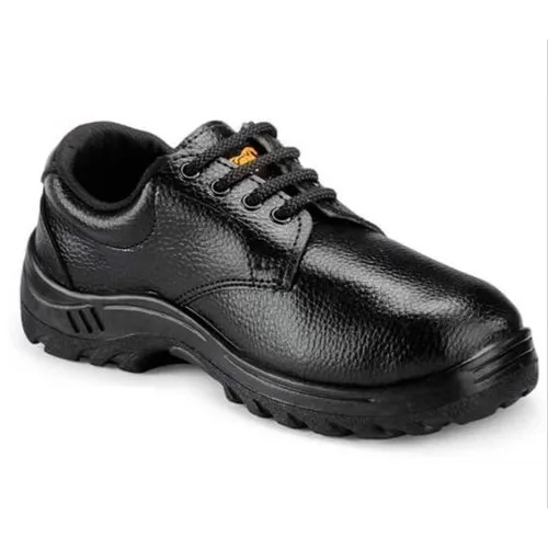 Agarson Power Safety Shoes - PVC Insole, Size 8, Black Color | Durable PU Outsole, Sleek Modern Style, Warranty Included