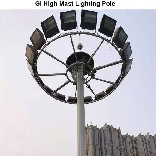 GI हाई मास्ट लाइटिंग पोल