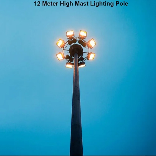 12 Meter High Mast Lighting Pole