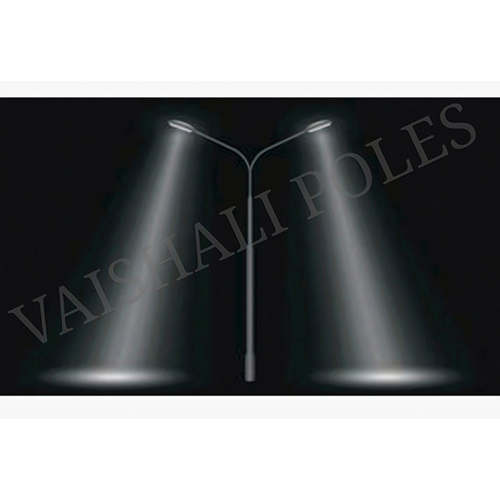 Dual Arm Steel Tubular Pole