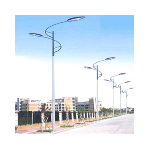 Modern Swaged Outdoor Lighting Pole