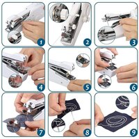 Electric Handheld Sewing Machine Mini Handy Stitch Portable