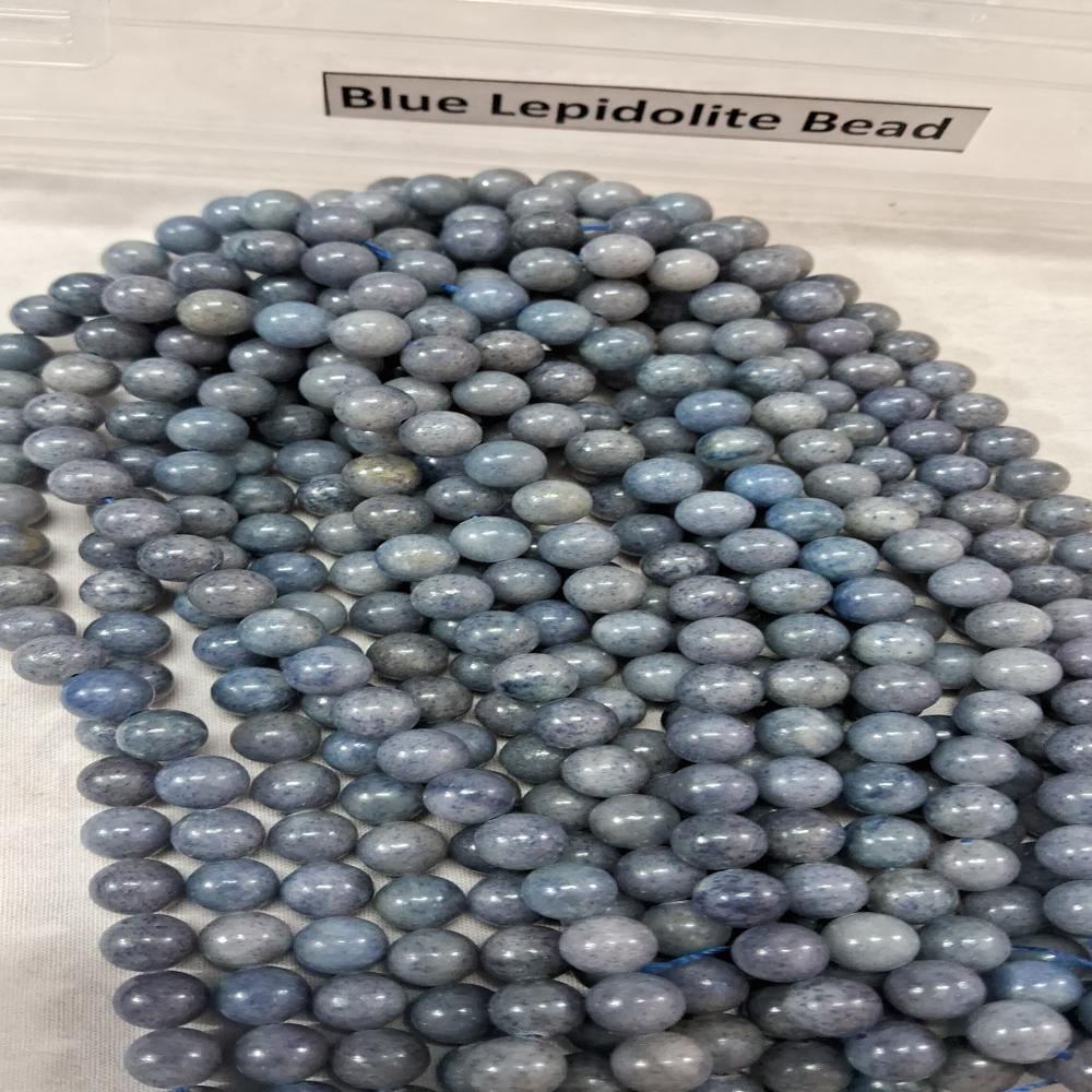 Lepidolite Blue AAA Crystal Beads