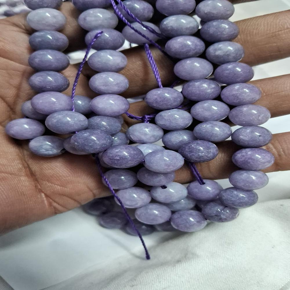 Lepidolite Purple AAA Crystal Beads