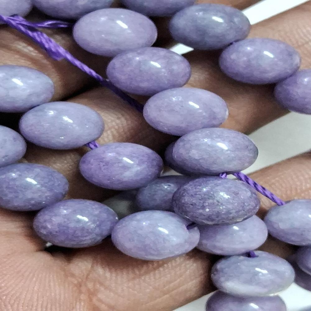 Lepidolite Purple AAA Crystal Beads