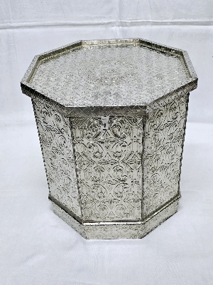 White Metal Carving Box - Size: Customized