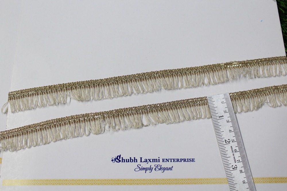 Jhalar Fringe Lace - Color: Golden