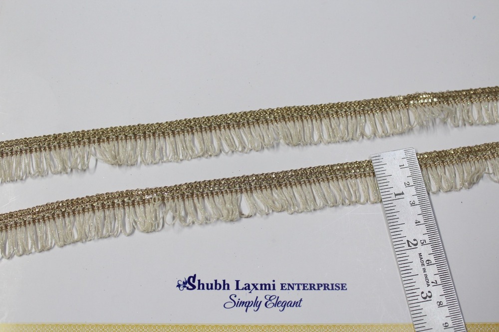 Jhalar Fringe Lace - Color: Golden