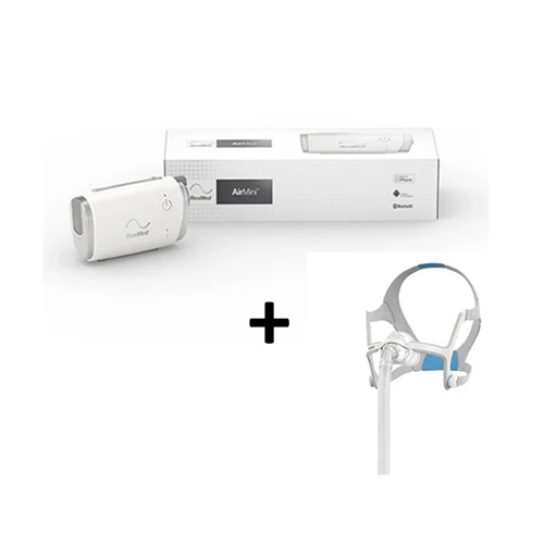 Air Mini Auto Set Combo Offer Device Or N20 Mask And N20 Set Up Pack With Travel Bag