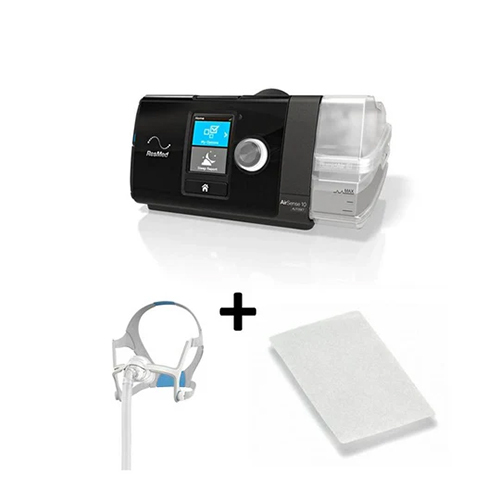 Air Sense 10 Autoset Tripack 4G Combo Offer (Device And N20 Mask With 3 Filters) - Material: Plastic