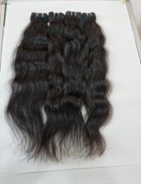 Black Curly Weft Hair Extension, 24 inch