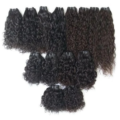 Curly Hair Weave Indian Human Hair Weft Bundle Direct Manufacturer