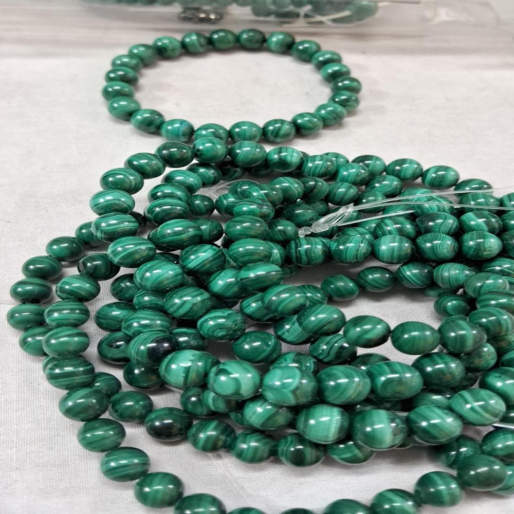 Malachaite natural Crystal Beads