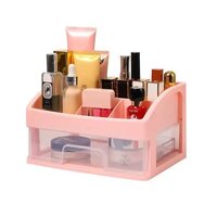 1 Layer Makeup Cosmatic Storage For Desk Organizer Box | Multicolor - Application: Multiple Usage