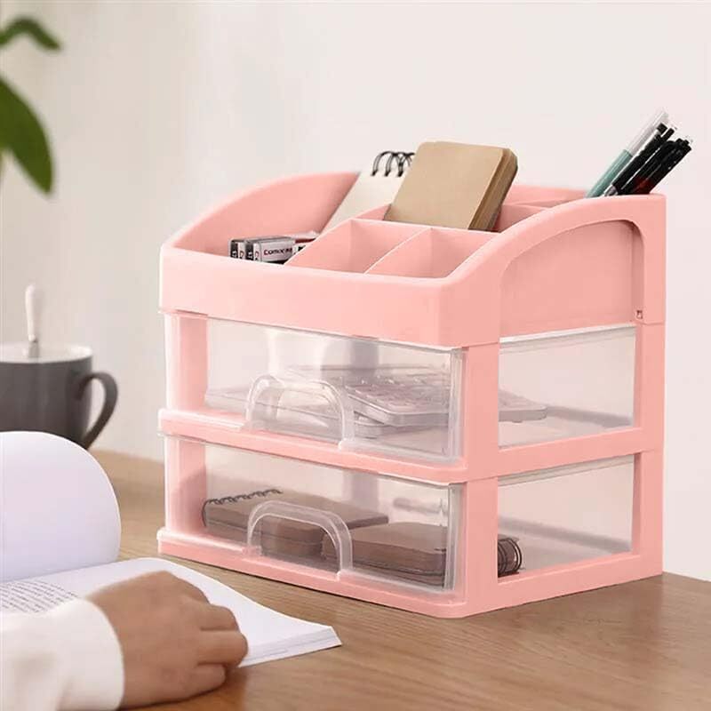 1 Layer Makeup Cosmatic Storage For Desk Organizer Box | Multicolor - Application: Multiple Usage