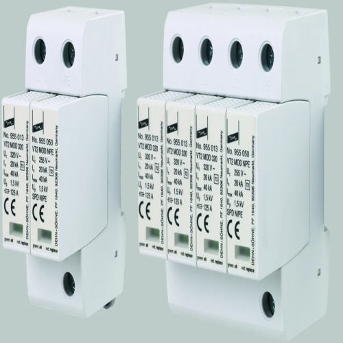 955135 Vt2 M Tt 2P 320 Fm Surge Arrestor Single Phase Type 2 - Color: White