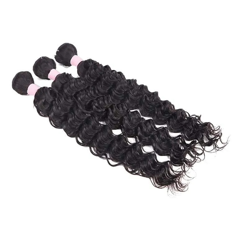 South Indian Temple Remy Natural Deep Wave Weft Hair Bundle