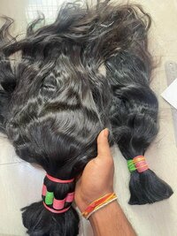 Indian Temple Natural Brown Color  Remy Bulk Hair  Extension