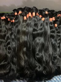 Indian Temple Natural Brown Color  Remy Bulk Hair  Extension