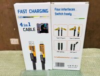 4 In 1 Fast Charging Cable With Multiport