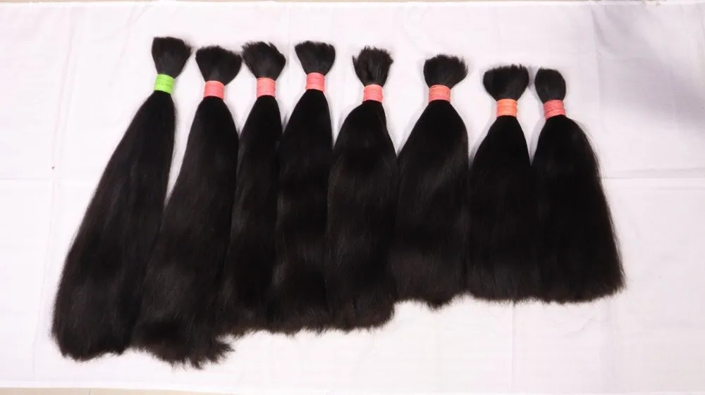 Bulk Human Braiding Hair Indian Natural Weaving Braids Hair for Extensions