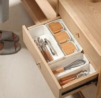 Expandable Household Accessories storage basket for drawers, Big Kitchen storage basket | Plastic