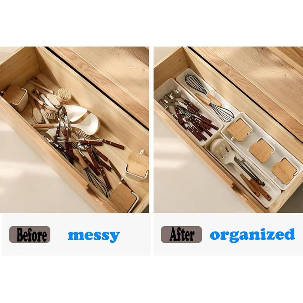 Expandable Household Accessories Storage Basket For Drawers, Big Kitchen Storage Basket | Plastic - Application: Multiple Usage