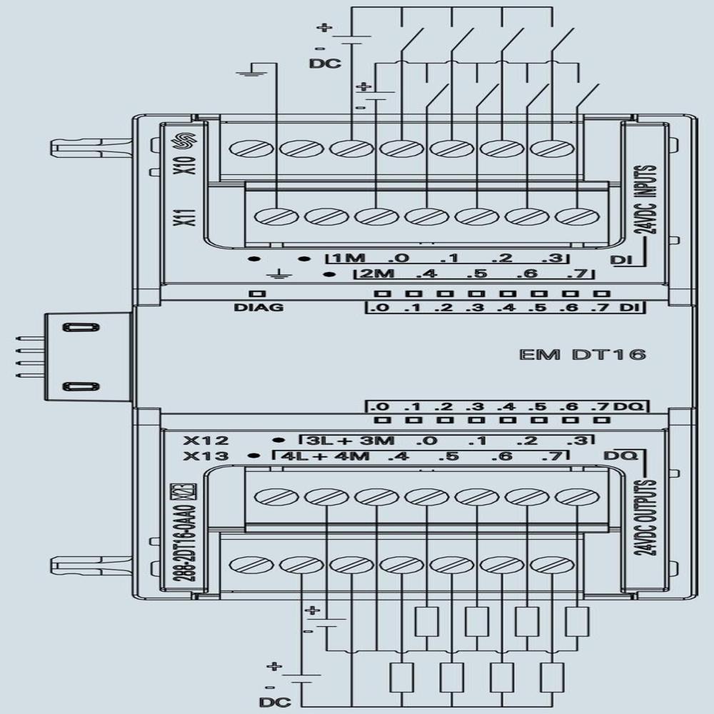 SIEMENS S7-200 SMART DIGITAL MODULES-6ES7288-2DT16-0AA0