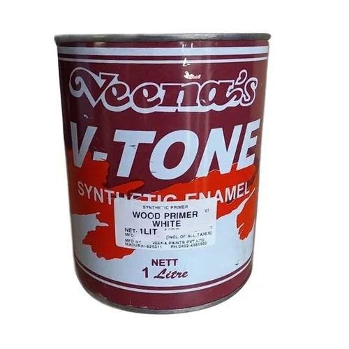 1 Litre Veena's V-Tone Synthetic Enamel Wood Primer