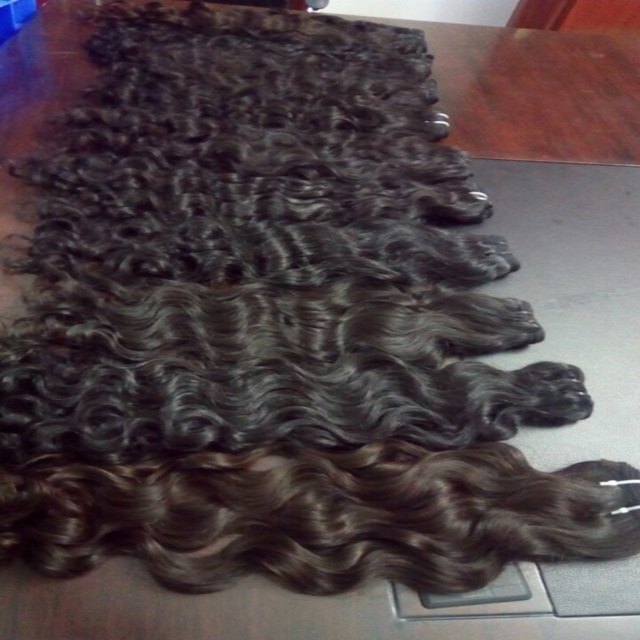 South Indian Temple Remy Natural Color Best Quality Curly Human Hair Extensions Suppliers
