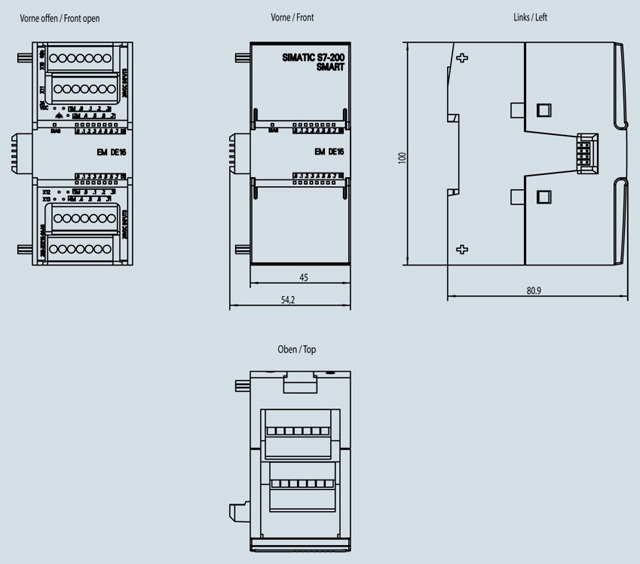 SIEMENS S7-200 SMART DIGITAL MODULES-6ES7288-2DE16-0AA0