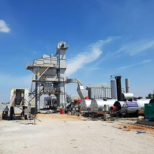 Asphalt Batch Mix Plant - Steel Material, Available in Different Sizes, Silver Color , Automatic Operation with Human Machine Interface Cooling System