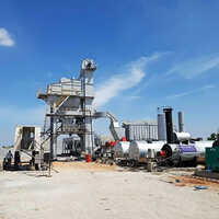 Asphalt Batch Mix Plant - Steel Material, Available In Different Sizes, Silver Color , Automatic Operation With Human Machine Interface Cooling System
