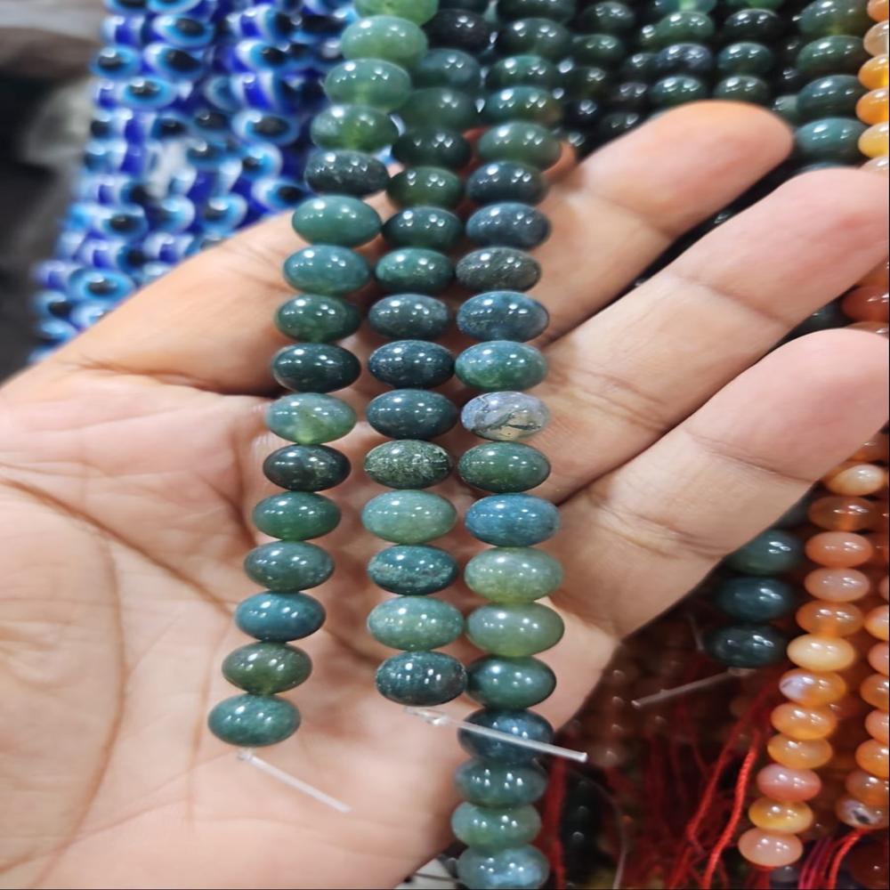 Moss Agate AAA Natural Crystal Beads