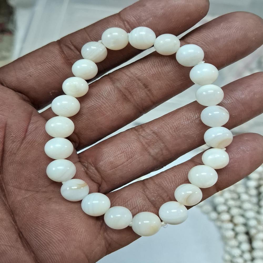 Mother Of Pearl Aaa Natural Crystal Beads - Color: White