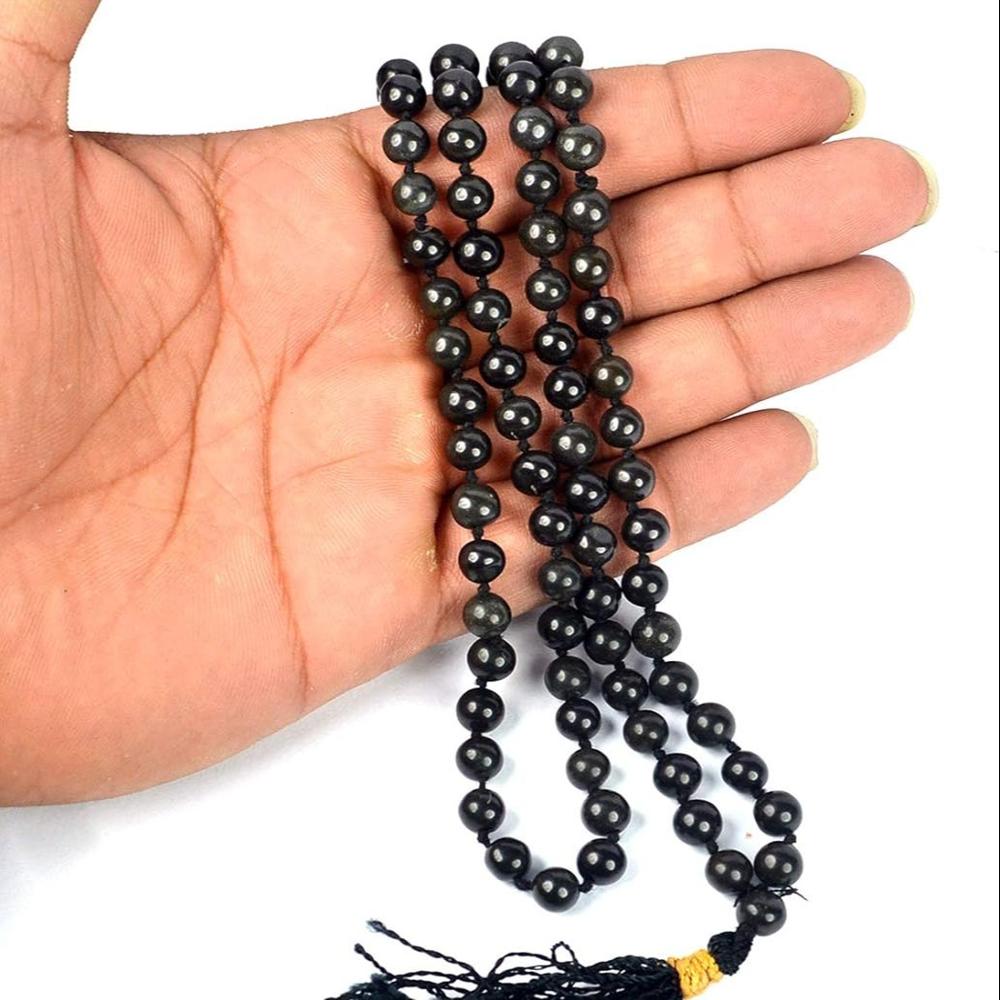 Obsidian Black AAA Star Natural Crystal Beads
