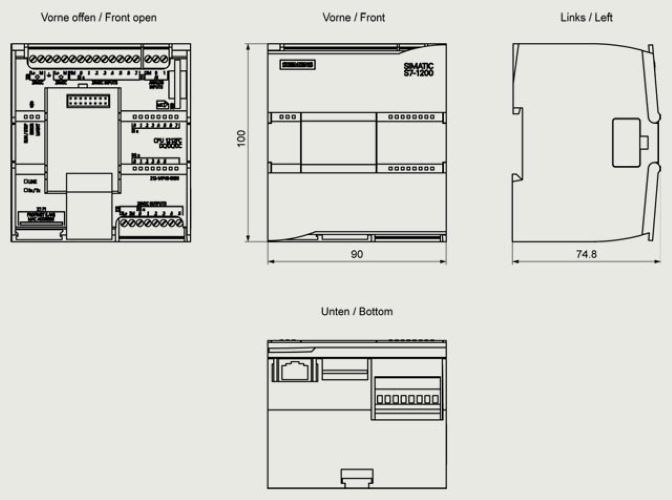 SIEMENS PLC  6ES7212-1HF40-0XB0