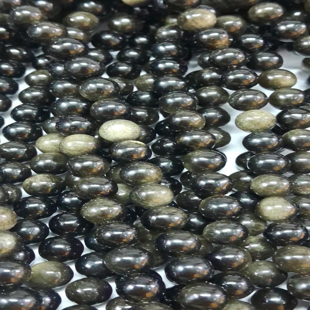 Golden Obsidian AAA Star Natural Crystal Beads