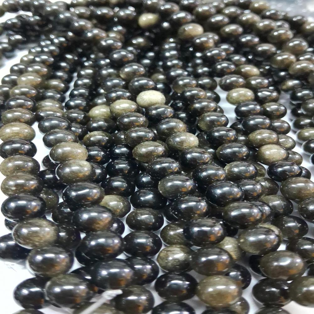 Golden Obsidian AAA Star Natural Crystal Beads