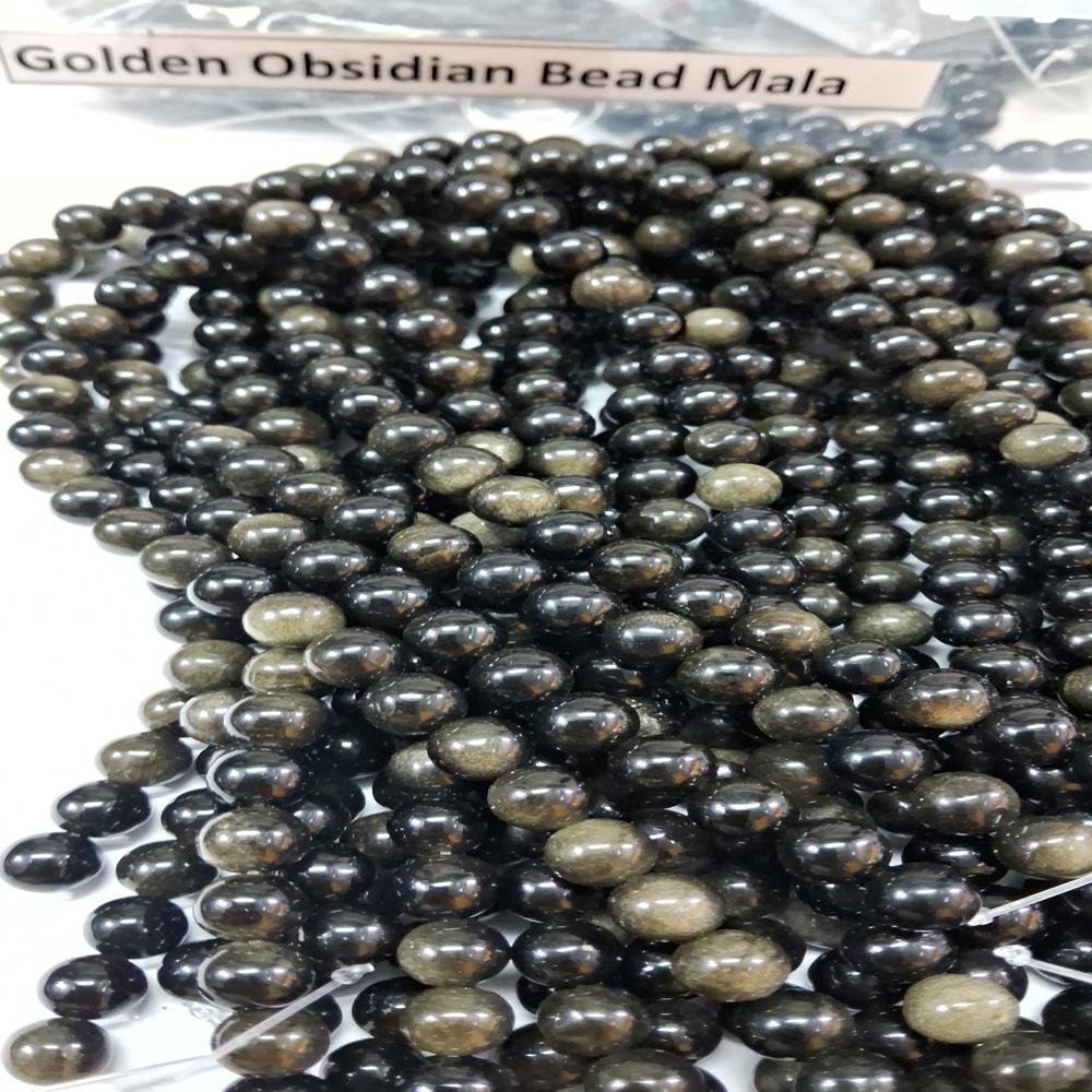 Golden Obsidian AAA Star Natural Crystal Beads