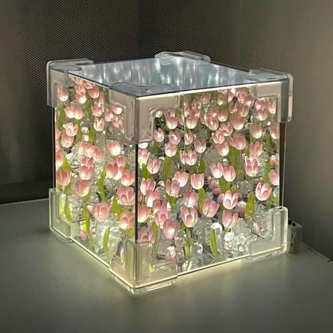 Lamp Handmade Flower Light Tulip Night