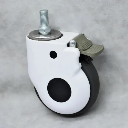 Stretcher Caster Wheel - Finish: Powder Coated