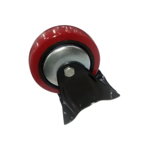 6 Inch Pu Castor Wheel - Finish: Powder Coated