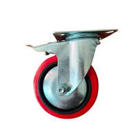 Pu Trolley Wheel - Color: Red